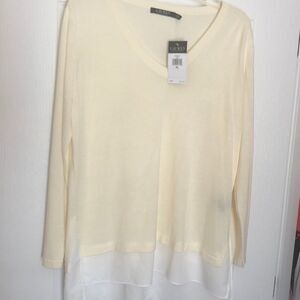 New Lauren Ralph Lauren Ivory Tunic Blouse
